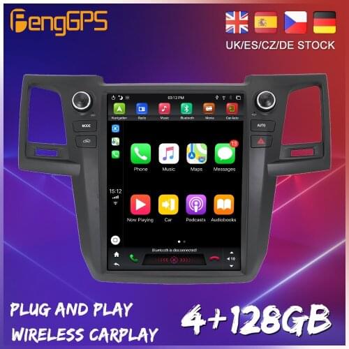 128G Android 9.0 Tesla Screen For Toyota Fortuner 2007 - 2015 Car Radio Multimedia Video accessories Player Navigation GPS 2 din