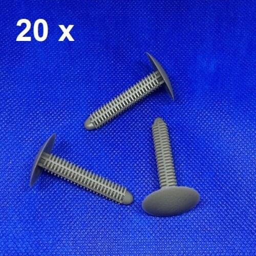 20xFor Range Rover P38 Front Seat Base Fir Tree Fastener Clips- Grey Long stem