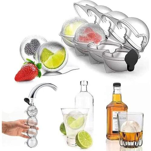 4-hole ice hockey 4-hole ice box kitchen ice cream tool for DIY Your Own Cool Summer Drinks