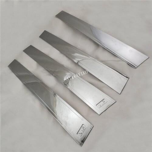 4pcs ABS Chrome PILLAR COVER CAR Accessories FOR Toyota Corolla 2001 FIELDER 2005-2012 PROBOX SUCCEED