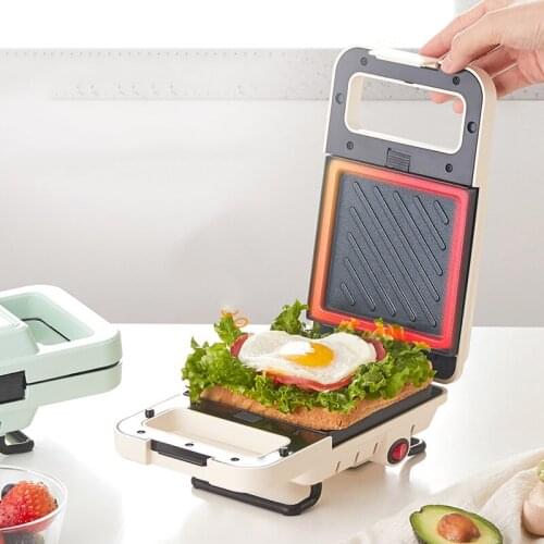 Sandwich breakfast machine household small multi-functional waffle machine light sandwich artifact toaster double side