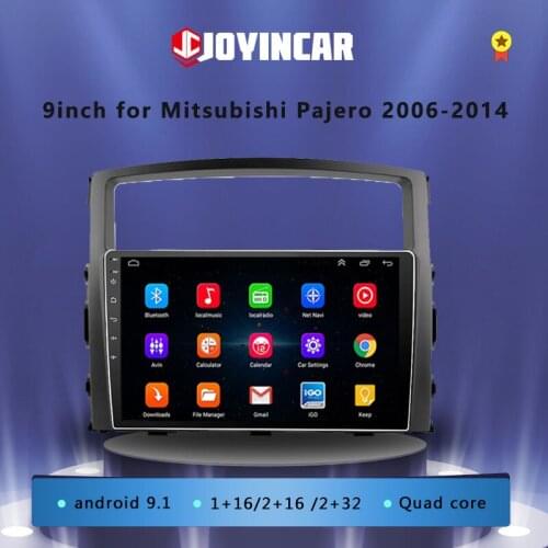 JOYINCAR For Mitsubishi Pajero V80 V90 2006 2007 2008 2009 2010 2011 2012 2013 2014 Car Radio Multimedia Video Player Android 2d