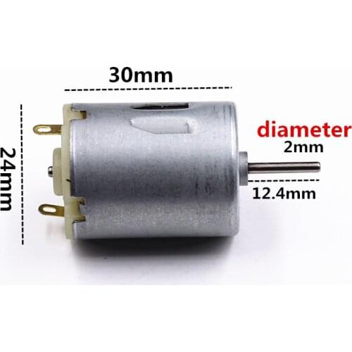AZGIANT R280 Micro DC Motor Toy Car Boat High Speed Torque Large Remote Control Motor Small Electric 3-12v RF-280-11000