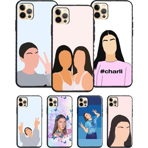 Charli D'Amelio Phone Case For iPhone 11 Pro Max 12 Mini X XR XS Max 6S 7 8 Plus SE 2020 Soft TPU Cover