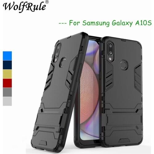 Case For Samsung Galaxy A10S Cover Soft Rubber + Plastic Kickstand Case For Samsung A10S Case Phone Shell SM-A107F 6.2"
