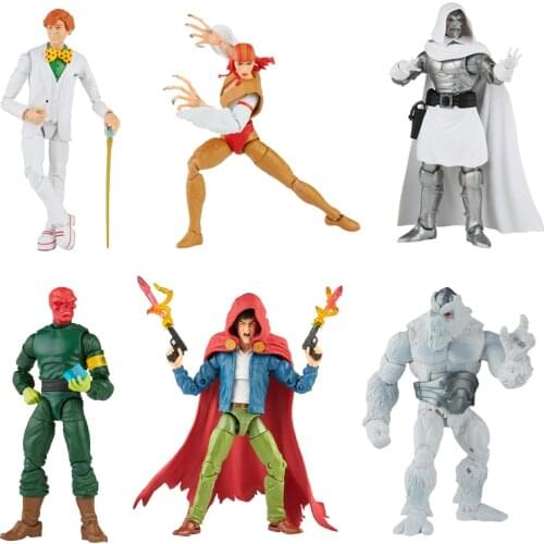 Hasbro Marvel Legends Anime Figures Series 6-Inch Dr.Doom Red Skull The Hood Arcade Action Figure Collection Model Boy Toys Gift