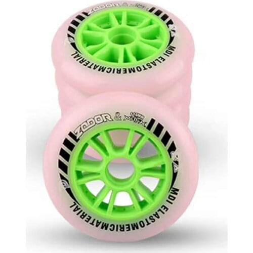 Dual-hardness 87A 65A Track Inline Speed Skates Wheel 90MM 100MM 110MM Skating Tyre Inner PC Hub 65A inner PU Grip Race Pro 8pcs