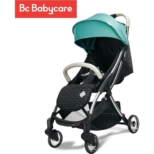 BC Babycare Automatic Folding Baby Stroller Sit Lying Shock Absorbers Travel Visible Lightweight Umbrella Strollers for Babies