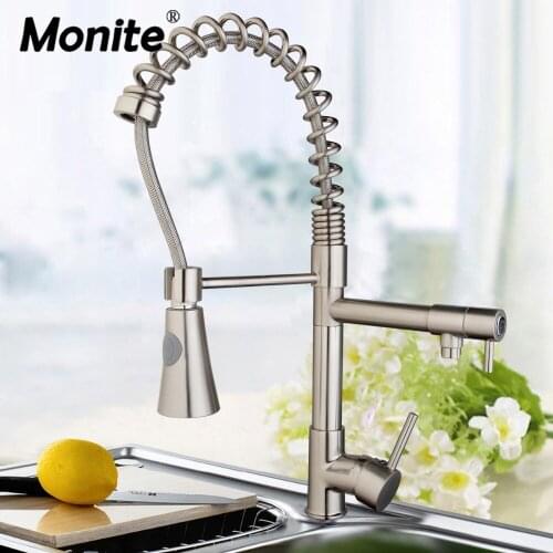 Kitchen Vessel Sink Faucet Mixer Tap 97199D057 Swivel&Pull Down Spray Kitchen Bar Mixer Tap Rotating torneira robinet
