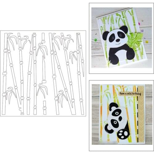 2021 New Square Plastic Stencil For DIY Craft Making Bamboo Background Scrapbooking Card Album No Metal Cutting Dies and Stamps