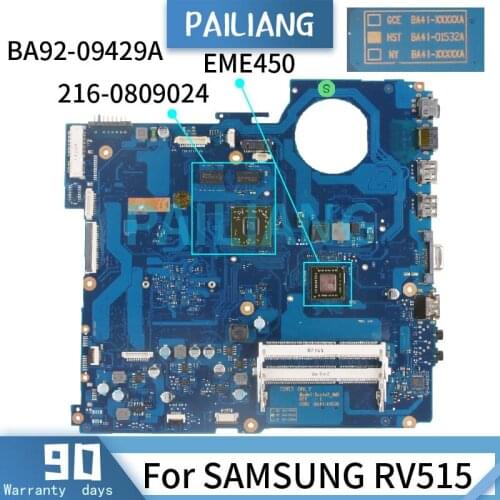 For SAMSUNG RV515 EME450 Mainboard BA41-01532A BA92-09429A 216-0809024 DDR3 Laptop motherboard tested OK