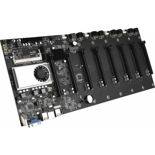 BTC-37/ S37/ D37 Miner Motherboard CPU Set 8 Video Card Slot DDR3 Memory Integrated VGA Interface Low Power Consumption