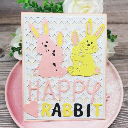 Rabbit carrot 26 letter metal carbon steel cutting die for DIY scrapbook cutting paper book handmade album greeting card making