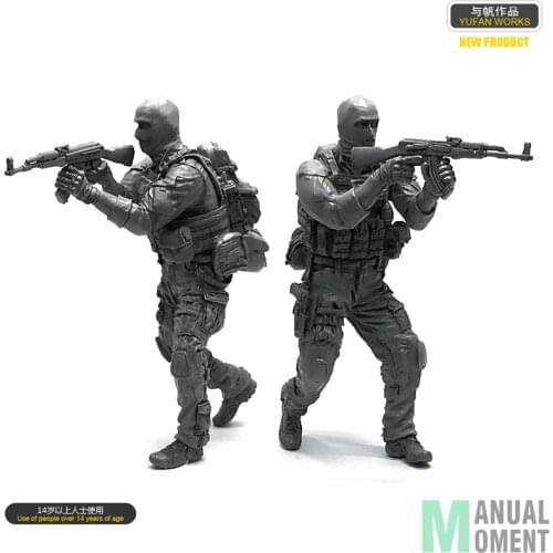 Miniature 1/35 CS Counter-terrorism Elite Troops Individual Soldier Resin Model Figure Kit LOO-05