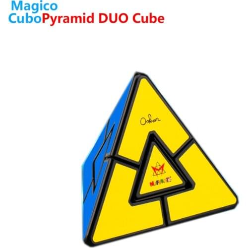 Moyu Neo Pyramid DUO Cube 2x2 Professional Speed Kids Educational Antistress Toy For Adult Gift Black Sticker Puzzle Magic Cubes