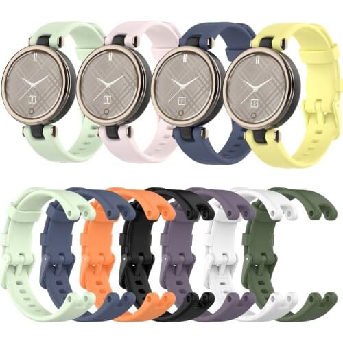Soft Silicone Sport Replacement Watch Band Straps For Garmin Lily Smart Watch Repleacement Bracelet Wrist band