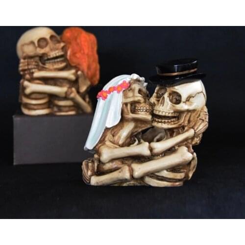 MRZOOT Resin Skull Head Crafts Decoration Personality Skull Halloween Decoration Gift