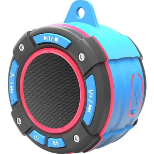 Portable Waterproof LED Bluetooth Subwoofer Wireless Speaker with Suction Cup