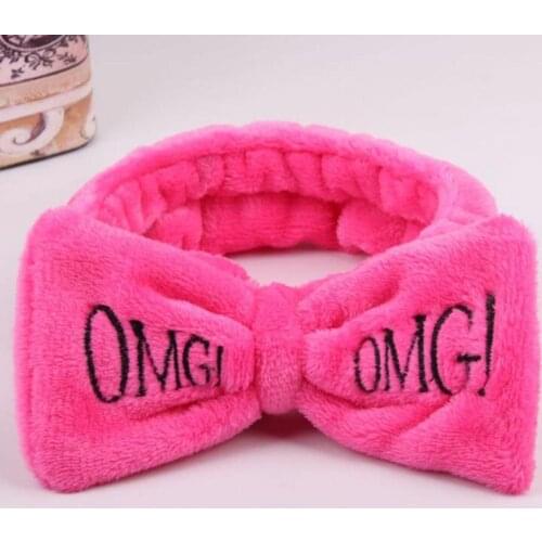2021 New Arrival Women Head Wrap Soft Coral Fleece Makeup Headband Washing Face Turban OMG Bow Fashion Hairband Hair Accessories