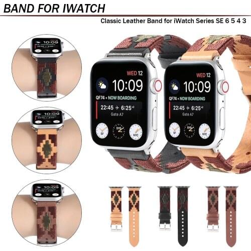 Leather band for Apple Watch 38 42 40 44mm Wrist strap for iwatch series 6 SE 5 4 3 comfortable Watchband Accessories Bracelets