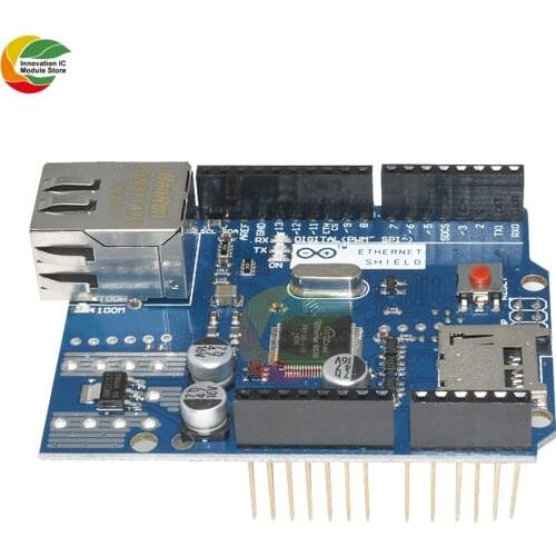 Ziqqucu W5100 Lan Ethernet R3 Shield Module Micro SD WizNet TCP/IP Network Development Board for Arduino Duem Mega 2560