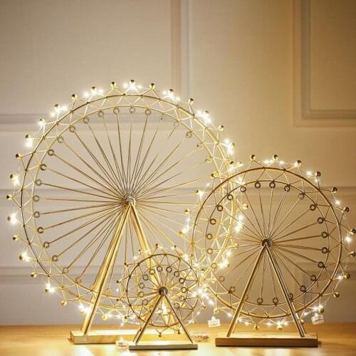 Room Decor Light Luxury Ferris Wheel Furnishing Piece Rotating Creative Jewelry Shop Decoration Props Broadcast Keyword Home