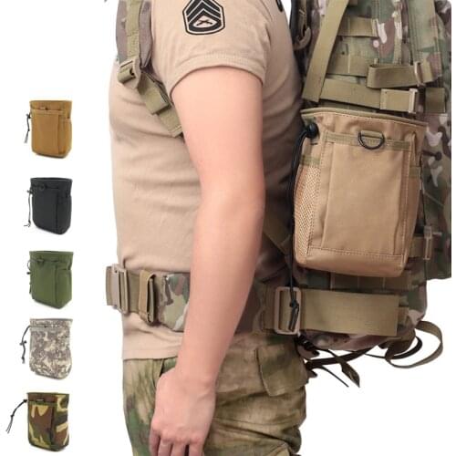 Tactical Dump Drop Pouch Magazine Pouch Military Hunting Airsoft Gun Accessories Sundries Pouch Protable Molle Recovery Ammo Bag