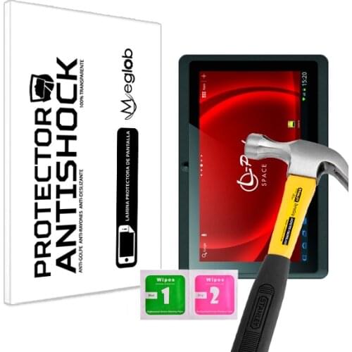 Screen protector Anti-Shock Anti-scratch Anti-Shatter compatible with Tablet Leotec L-Pad Space III S