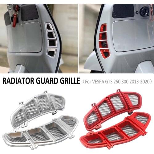 GTS300 GTS250 Motorcycle Radiator Guard Grille Protector Bezel Cover For VESPA GTS 250 300 2013-2020 2019 2018 2017 2016 2015