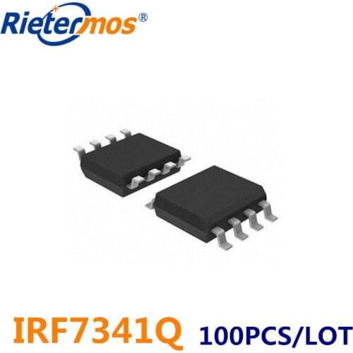 100PCS IRF7341Q IRF7341 F7341Q F7341 55V Dual N-Channel SOP-8