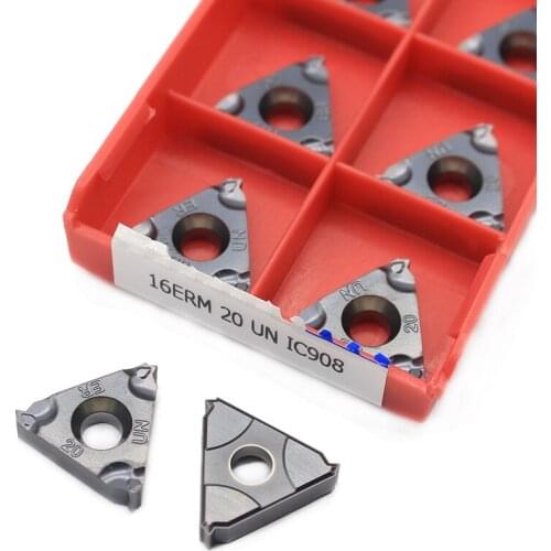 16ERM 20 UN IC908 10pcs Thread Carbide CNC Threaded Carbide Inserts Thread Lathe Turning Blade Tool Tungsten Carbide Insert