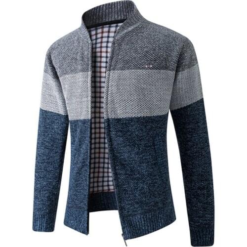 2020 New Sweater Men Homme Pulls Autumn Winter Male Mens Sweater Jackets Casual Zipper Knitwear Plus Size M-3XL
