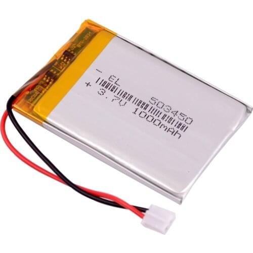 3.7V 1000mAh 503450 JST PH2.0 2pin Lithium Polymer LiPo replace Battery for PlayStation Gold headset