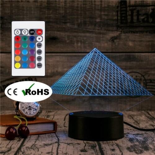 3D Led Novety Lighting Creative Gift Night Light Table Lamp Bedside Lampe Light Led Home Corridor Hotel Party Atmosphere Lights