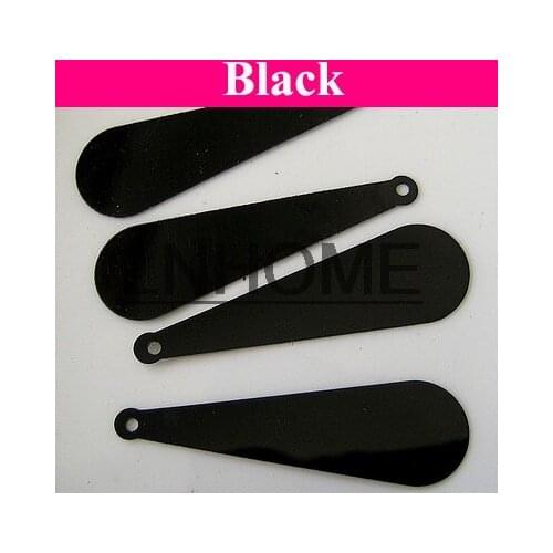 400pcs/lot 10*35mm Long Bat Sequins PVC Flat With Side Hole Oval Drops Belly Dance Costume Evening Dress Accessories Black