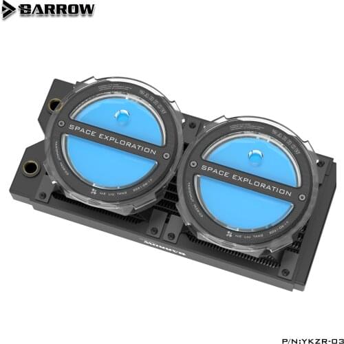 Barrow radiator combination split circular water tank Acrylic smart water tank/A-RGB light/120-480 radiator/ARGB light YKZR-03