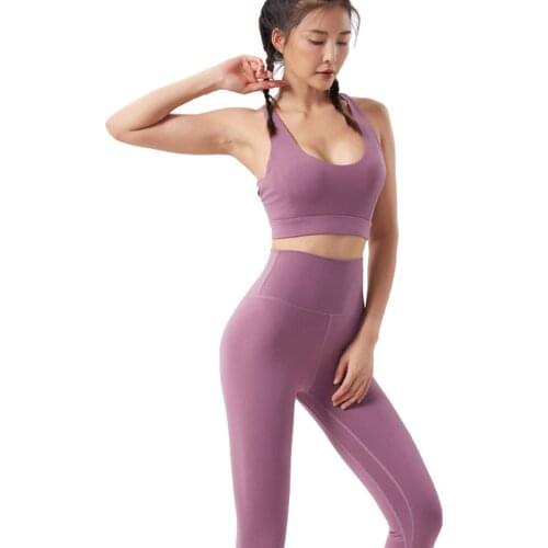 Seamless Yoga Set Women 2 Pieces Tracksuit Workout Set Sports Wear Solid Sport Suit Fitness Women Sport Bra+Leggings