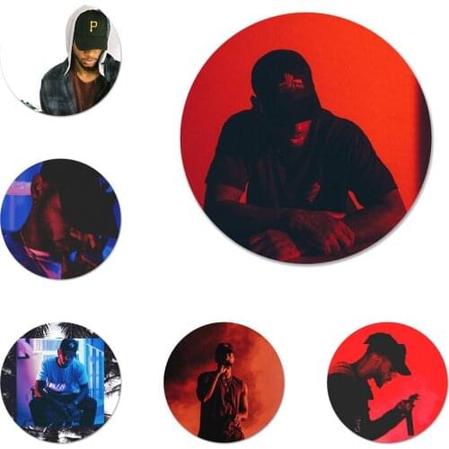 Bryson Tiller rapper Icons Pins Badge Decoration Brooches Metal Badges For Clothes Backpack Decoration 58mm