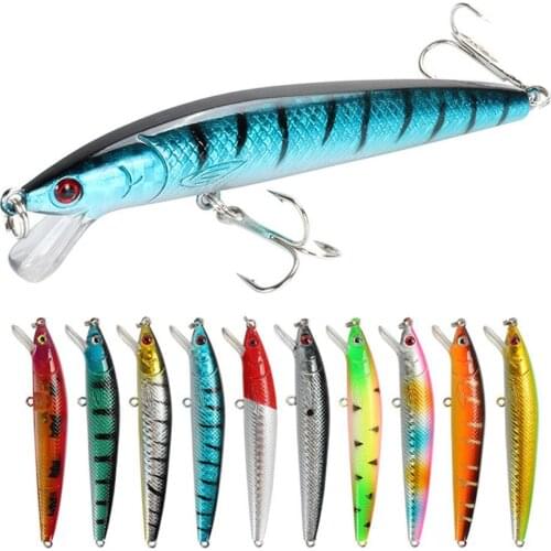 Free Fisher 10pcs Pencil Fishing Artificial Bait Set Culter Minnow Fishing Bionic Lure Bait 9.5cm 7.1g Fishing tackles