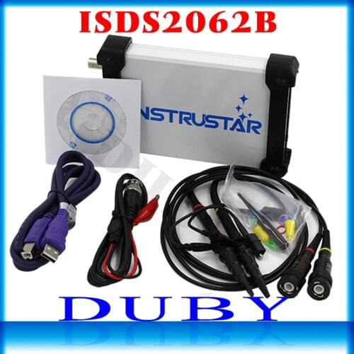 ISDS2062B Virtual PC USB Oscilloscope DDS Signal 2CH 20 MHz Bandwidth 60MSa / s 12bit ADC FFT Analyzer