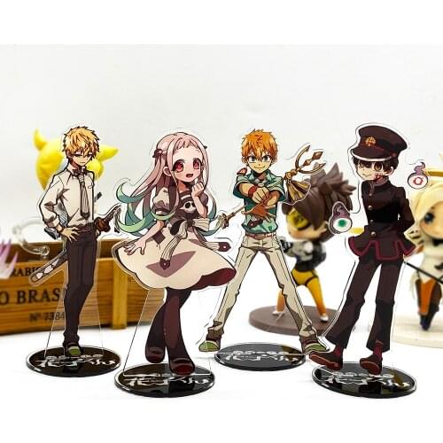 Jibaku Shounen Hanako-kun Nene Minamoto Kou Teru acrylic stand figure model plate holder cake topper game Japanese