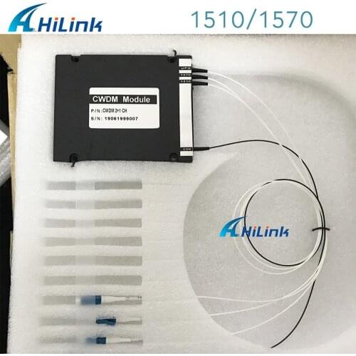 ABS box/ABS box/Plastic box 2+1CH CWDM Mux 1270-1610nm express port , Single Fiber LC/UPC 20nm Multiplexer