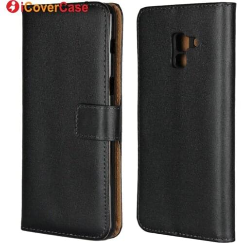 Leather Case For Samsung Galaxy A8 2018 A8+ A8 Plus Case Wallet Soft Silicon Cover Shell Phone Accessory Coque Fundas Capa Etui