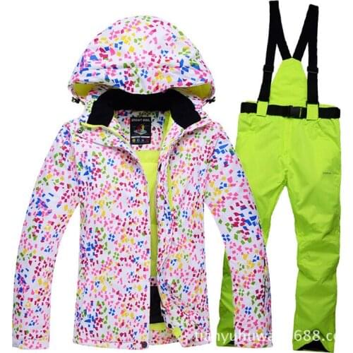 Ski Suit Women Ski Jacket Pants Waterproof Mountain Skiing Suit Snowboard Sets Winter Outdoor Sports Clothing