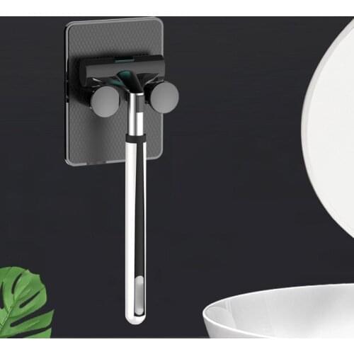 Multifunctional Shaving Razor Holder Self-adhesive Bathroom Wall-mounted Razor Rack Men Shaver Shelf Hanger Bathroom Accessories