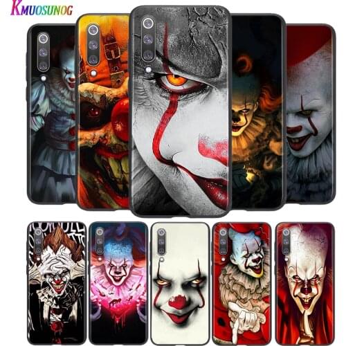 Pennywise Clown For Xiaomi Mi 8 9 10 11 10i 11i 10 10 11Pro A3 9T 10T Lite Pro Se Ultra 5G Black Soft Phone Case