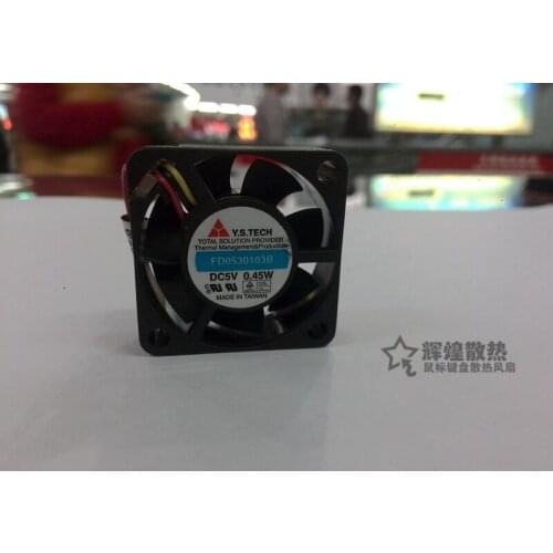 NEW Y.S.TECH FD0530103B 3010 5V 3CM cooling fan