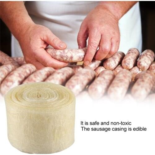 50mm Edible Sausage Casings Packaging Pork Intestine For Sausage Tube Casing for Sausage Hot Dog Hamburger stuffer Tools