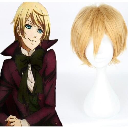 Anime Kuroshitsuji 2 Cosplay Wig Alois Trancy Cosplay Wigs Heat Resistant Synthetic Halloween Carnival Party Black Butler Hiar