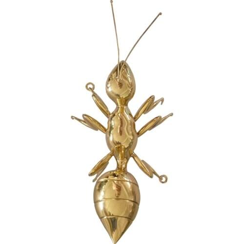 Personalized Creative Copper Ant Wall Hanging Vintage Industrial Style Decorative Pendant Office Desk Surface Panel Decorations